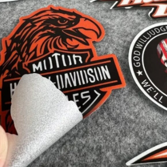 Harley Davidson Lot of Metal Stickers Aluminum Emblems Collections - Picture 3 of 5